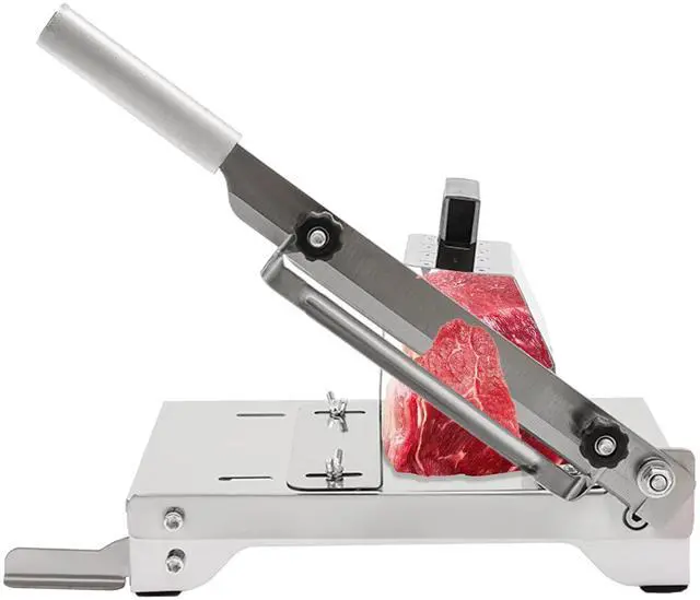 Main image of Stainless Steel Manual Meat Slicer Slicing Machine Frozen Meat Beef Bones Cutter