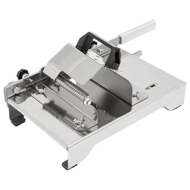 Alt view image 2 of 7 - Stainless Steel Manual Meat Slicer Slicing Machine Frozen Meat Beef Bones Cutter