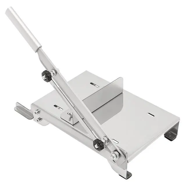 Alt view image 5 of 7 - Stainless Steel Manual Meat Slicer Slicing Machine Frozen Meat Beef Bones Cutter