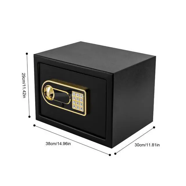 Alt view image 7 of 7 - Large Safe Box Safety Steel Fireproof Digital Keypad Lock Home Cash Security New