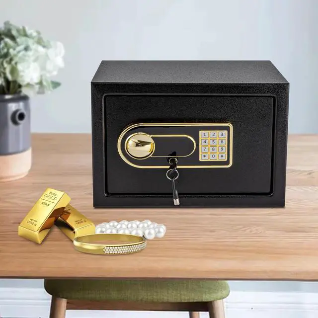 Alt view image 3 of 7 - Large Safe Box Safety Steel Fireproof Digital Keypad Lock Home Cash Security New