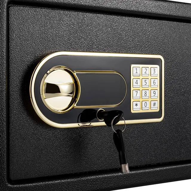 Alt view image 4 of 7 - Large Safe Box Safety Steel Fireproof Digital Keypad Lock Home Cash Security New