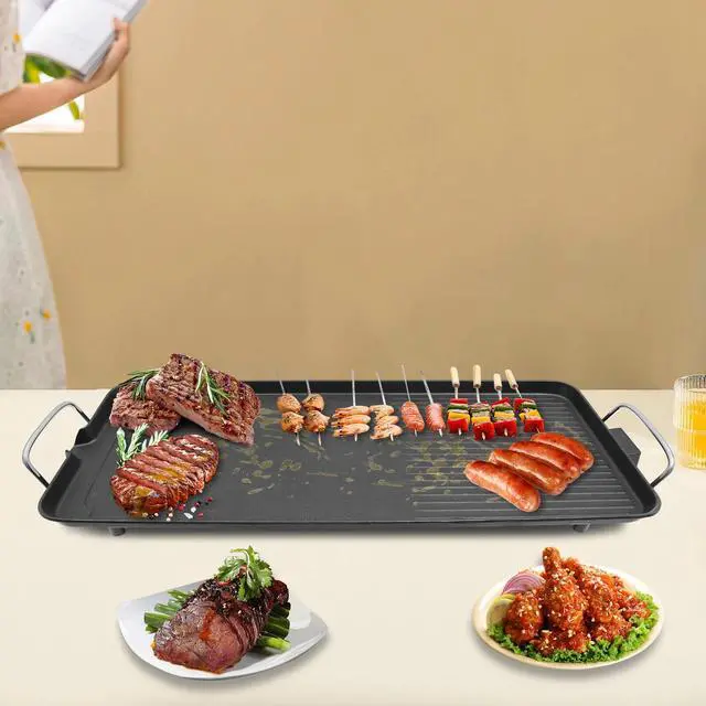 Alt view image 2 of 7 - Smokeless Outdoor Electric BBQ Grill - Portable Electric Barbecue 1500W