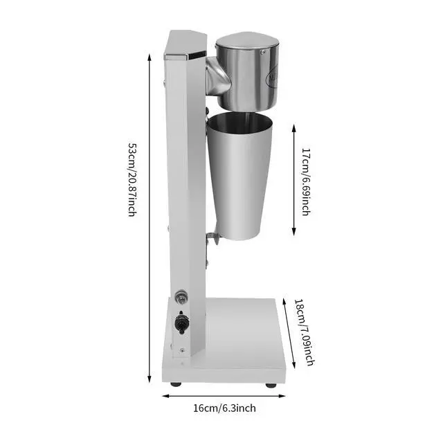 Alt view image 2 of 7 - Milkshake Drink Mixer Machine Blender Stand Stainless For Coffee Milk Tea shop