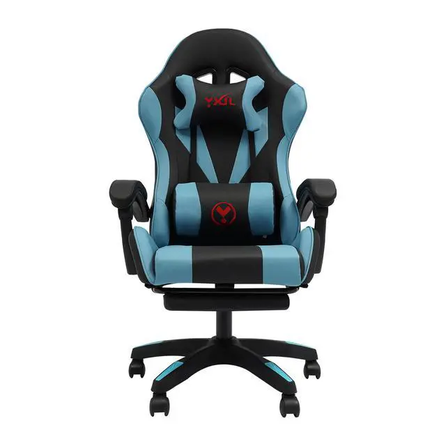 Alt view image 4 of 7 - Gaming Chair Ergonomic Gaming Chair for Adults with Footrest & Lumbar Pillow