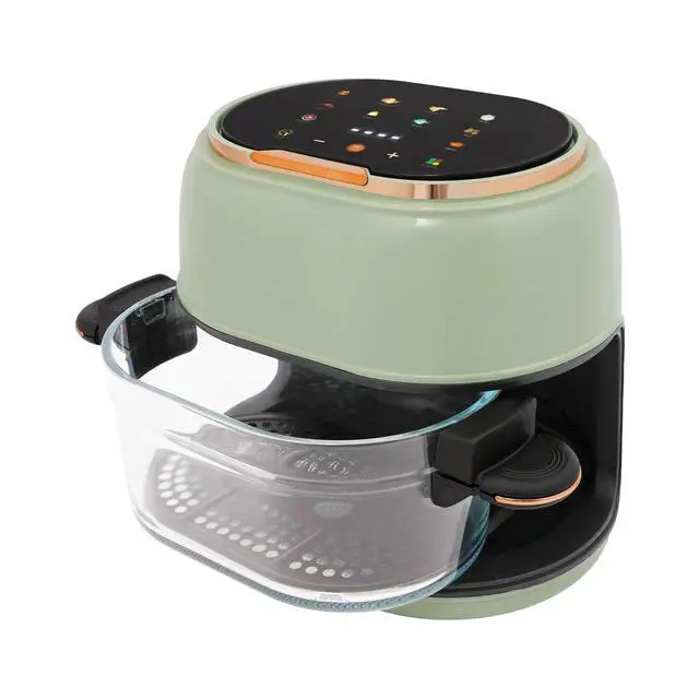 Alt view image 3 of 7 - 4L/4.23 Qt Tabletop Electric Air Fryer Large Air Fryer Visible Glass Air Fryer