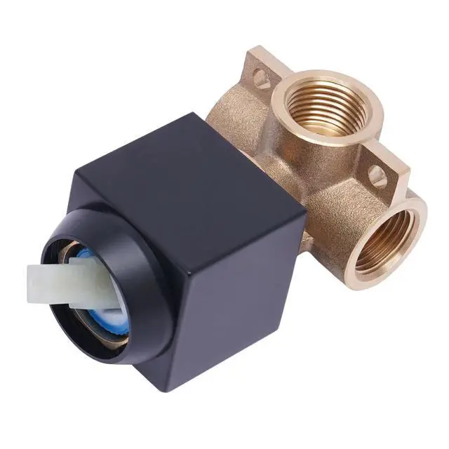 Alt view image 7 of 7 - Shower Tap Control Valve Brass +Handle Bathroom Hot/Cold Mixer Faucet Wall Mount