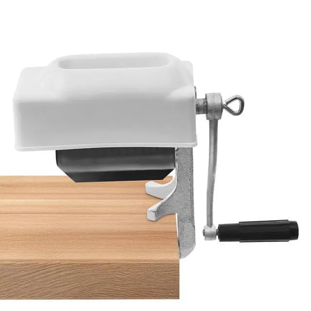 Alt view image 3 of 7 - Meat Tenderizer Hand Crank Flatten butchers Tool Cuber Steak Machine KitchenTool