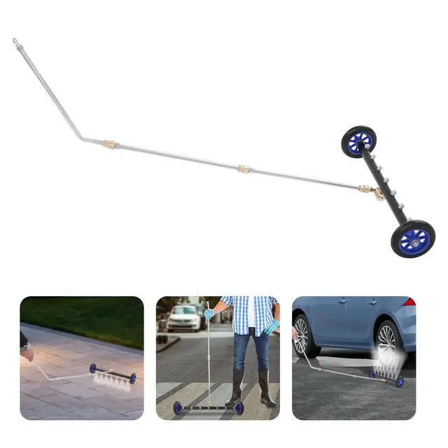 Alt view image 5 of 7 - 22" 2-in-1 Undercarriage Pressure Under Car Washer Cleaner Water Broom 7 Nozzles