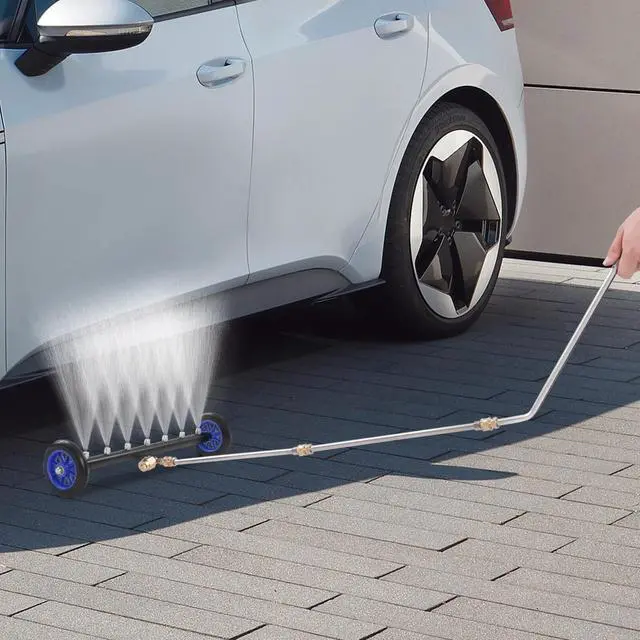 Alt view image 2 of 7 - 22" 2-in-1 Undercarriage Pressure Under Car Washer Cleaner Water Broom 7 Nozzles