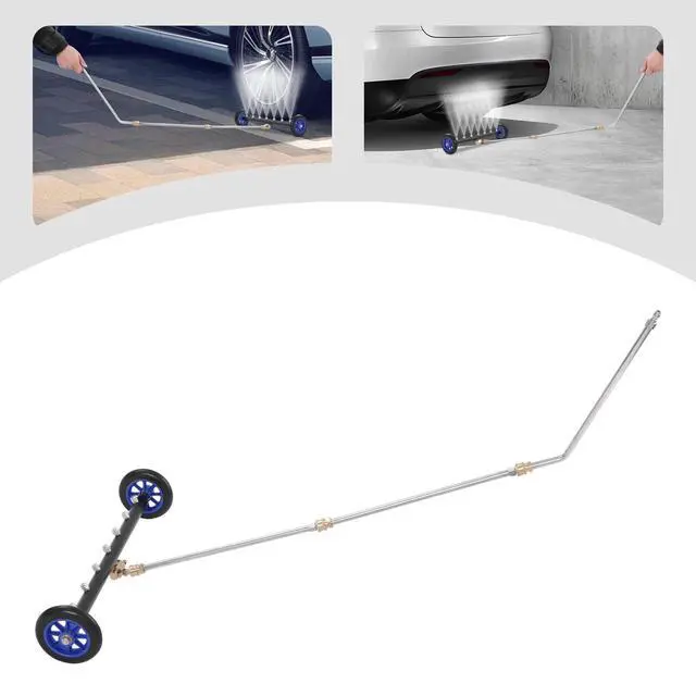 Alt view image 6 of 7 - 22" 2-in-1 Undercarriage Pressure Under Car Washer Cleaner Water Broom 7 Nozzles