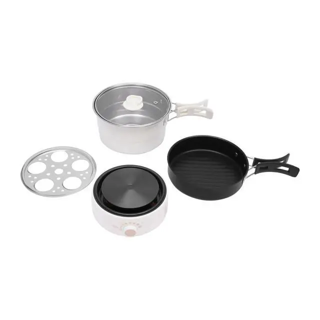 Alt view image 7 of 7 - 1.6L Mini Hot Pot Multifunction Split Electric Cooker with Steamer 110V 500W New