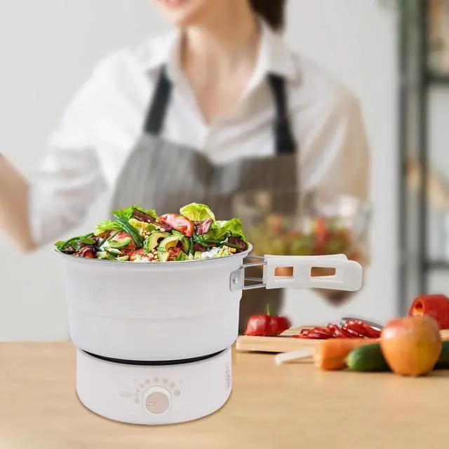 Alt view image 2 of 7 - 1.6L Mini Hot Pot Multifunction Split Electric Cooker with Steamer 110V 500W New