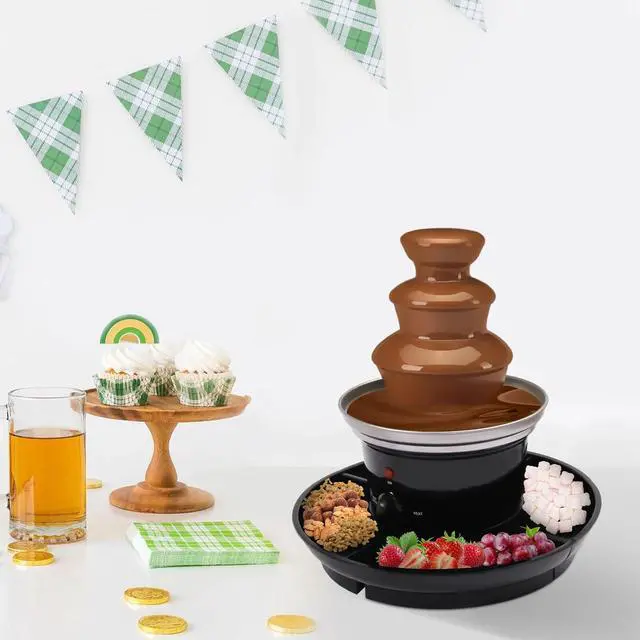Alt view image 3 of 7 - Chocolate Fountain Machine 3 Tier Stainless Steel Luxury Cheese Cascading Fondue
