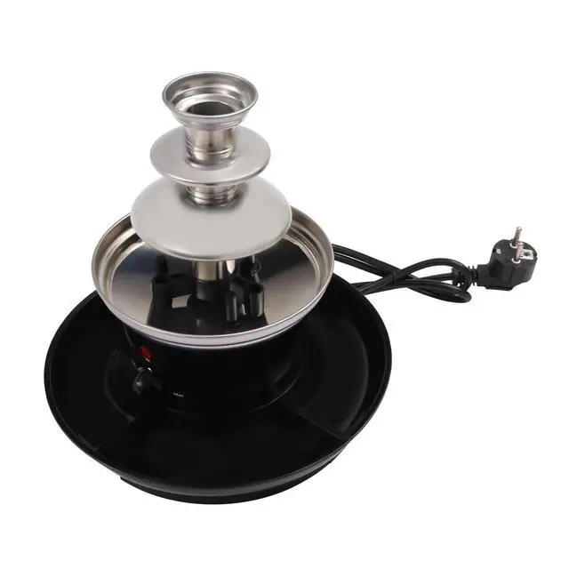 Alt view image 7 of 7 - Chocolate Fountain Machine 3 Tier Stainless Steel Luxury Cheese Cascading Fondue