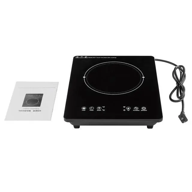 Alt view image 5 of 7 - Electric Induction Cooktop Built-in Stove Top Single Burners Portable w/ Timer