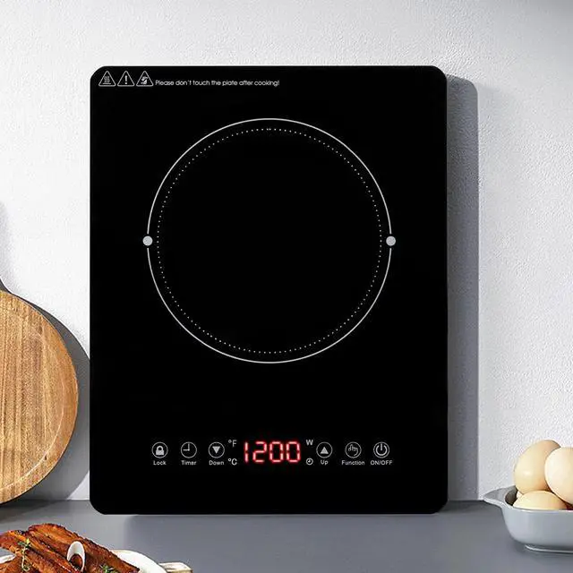Alt view image 3 of 7 - Electric Induction Cooktop Built-in Stove Top Single Burners Portable w/ Timer