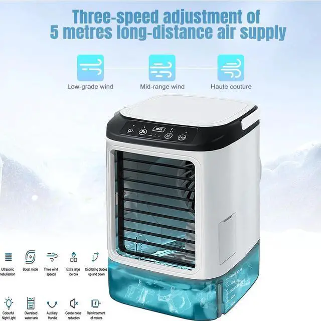 Main image of Air Conditioner Fan Dual Spray Ultrasonic Atomization 3-Speed Mute Air Cooler US