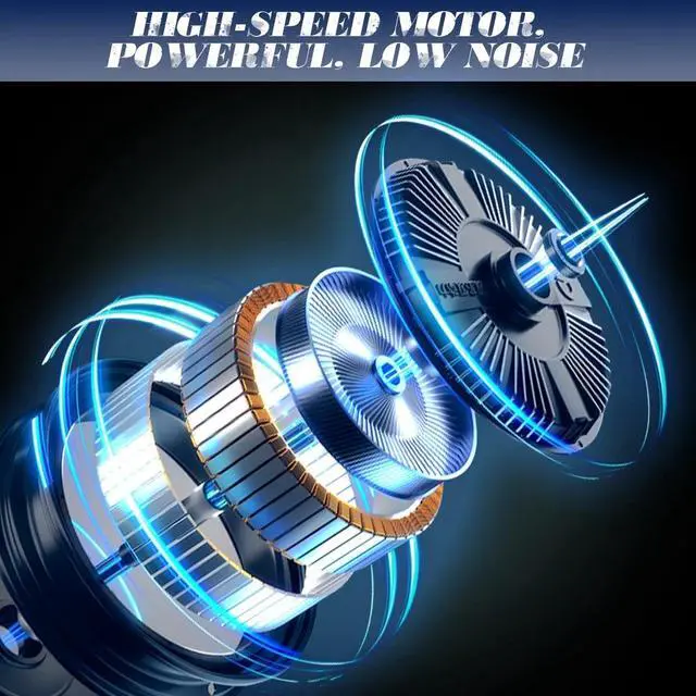 Alt view image 3 of 7 - Portable Air Compressor Digital Display Portable Tire Inflator Rechargeable Pump