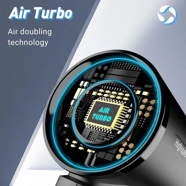 Alt view image 5 of 7 - Portable Handheld Turbo Fan 5000mah Usb Rechargeable Multi-Purpose Pocket Fan