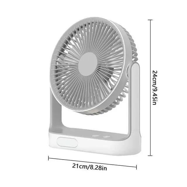 Alt view image 2 of 7 - New Arrival Portable Solar Camping Fan with Solar Panel & LED light 2 Free Bulbs