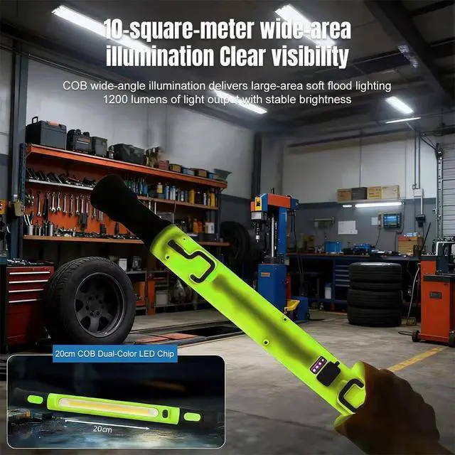 Alt view image 6 of 7 - 3000LM 5000mAh LED Magnetic Light Bar with Hooks for Mechanic/Car Repairing