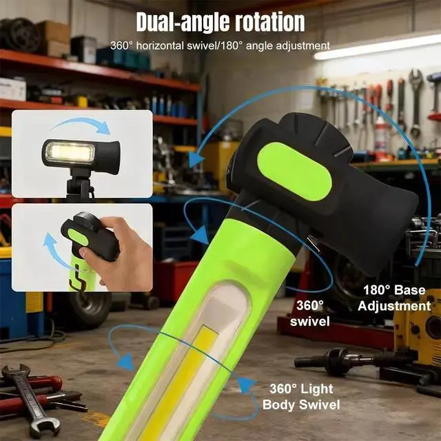 Alt view image 5 of 7 - 3000LM 5000mAh LED Magnetic Light Bar with Hooks for Mechanic/Car Repairing
