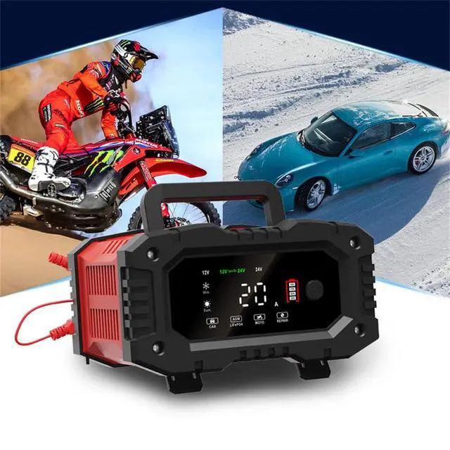 Alt view image 5 of 7 - 12V24V Fully-Automatic Smart Car Battery Charger Maintainer Trickle Fast Charger