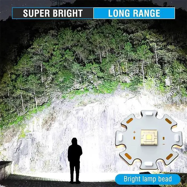 Alt view image 7 of 7 - Tactical Flashlight Bright Military Grade Portable Handheld Flash Light Torch US