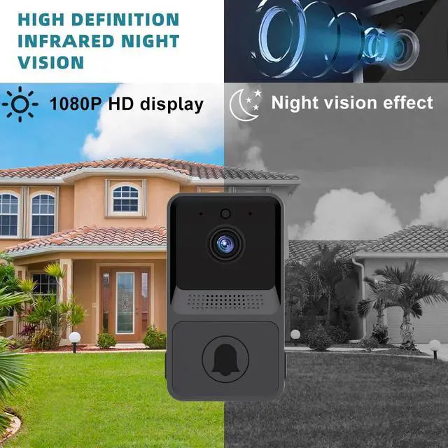 Alt view image 6 of 7 - Wireless Security WiFi Smart Doorbell Intercom Video Camera Bell Chime Door Ring