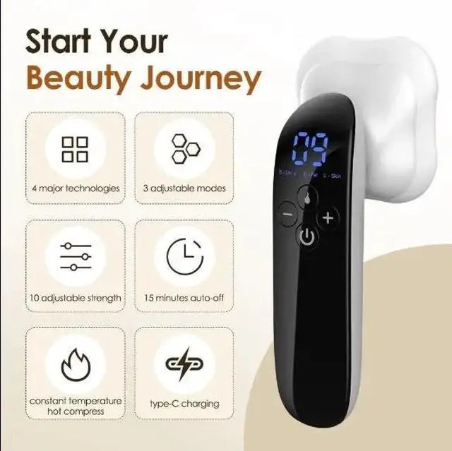 Alt view image 2 of 7 - Electric Fat Remover Body Massager EMS Cordless Body Sculpting Machine