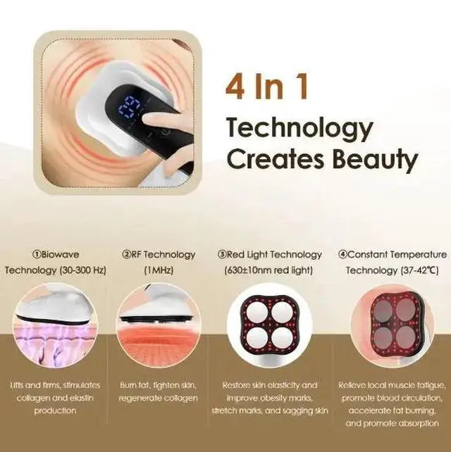 Alt view image 6 of 7 - Electric Fat Remover Body Massager EMS Cordless Body Sculpting Machine
