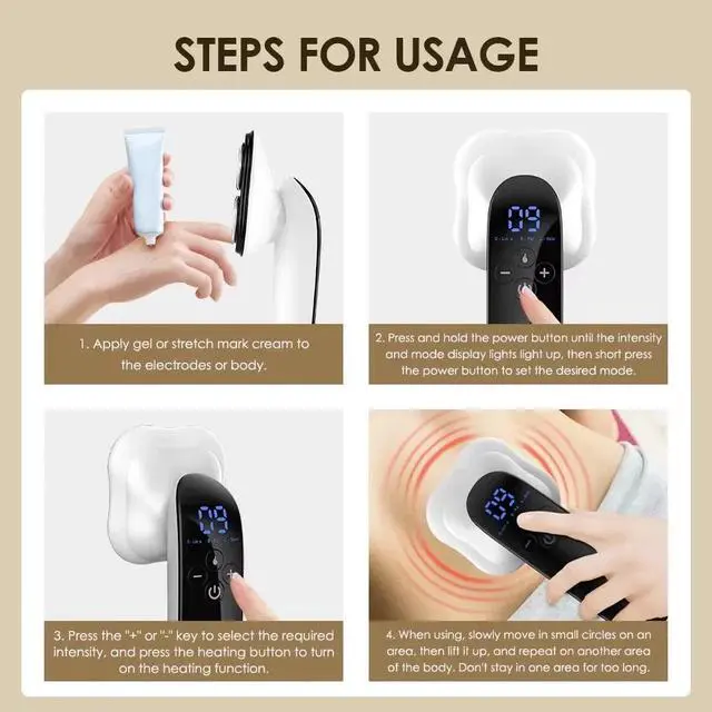 Alt view image 3 of 7 - Electric Fat Remover Body Massager EMS Cordless Body Sculpting Machine