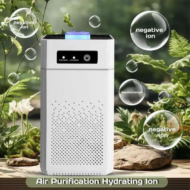 Alt view image 4 of 7 - Home True HEPA Air Purifier Large Room Air Cleaner for Allergies Smoker Pet Dust