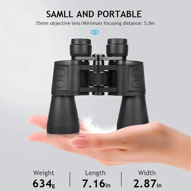 Alt view image 7 of 7 - Day/Night HD Binoculars Zoom Outdoor Travel Portable 180x100 Telescope Hunting