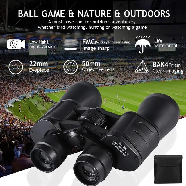 Alt view image 3 of 7 - Day/Night HD Binoculars Zoom Outdoor Travel Portable 180x100 Telescope Hunting