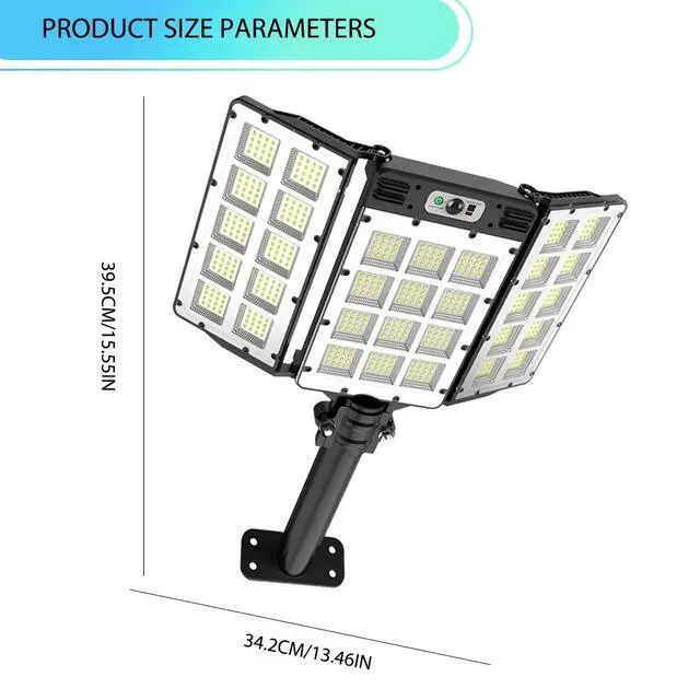 Alt view image 7 of 7 - Outdoor Solar Street Light Motion Sensor Lamp Commercial Dusk To Dawn Road Lamp