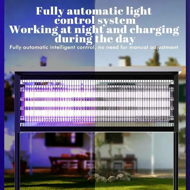 Alt view image 6 of 7 - Lamp Insect Killer Mosquito Zapper Bug Pest Fly Trap Electric Outdoor Light Lawn