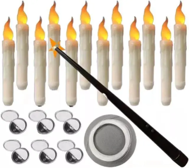 Alt view image 4 of 7 - 12PCS Flameless Floating Holiday Candle with Remote Control LED Candles Lights