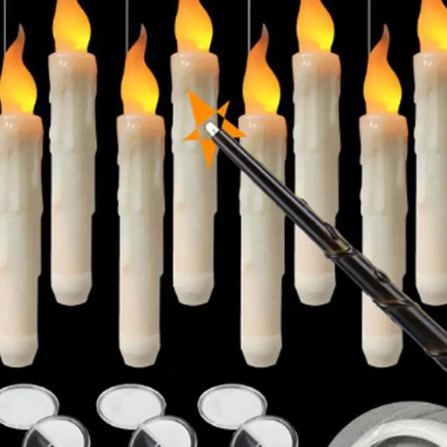 Alt view image 2 of 7 - 12PCS Flameless Floating Holiday Candle with Remote Control LED Candles Lights