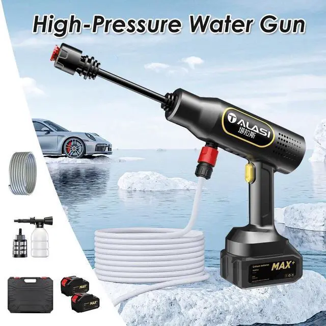 Main image of Wireless High Pressure Car Washing Gun Portable Powerful Car Cleaning Machine