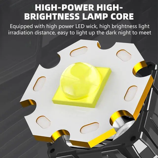 Alt view image 5 of 7 - Portable Rechargeable Super Bright LED Searchlight Handheld Spotlight Flashlight