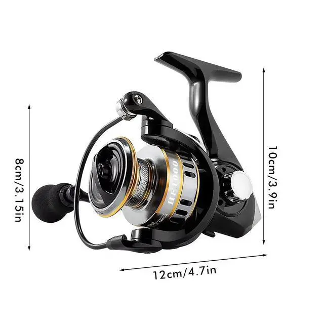 Alt view image 7 of 7 - Ultra Light 1000~7000 5.2:1 Gear Ratio CNC Metal Spool Spinning Fishing Reel