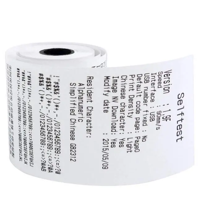 Alt view image 3 of 4 - 50 Rolls 2-1/4"x50' Thermal Paper POS Cash Register Credit Card Terminal Receipt