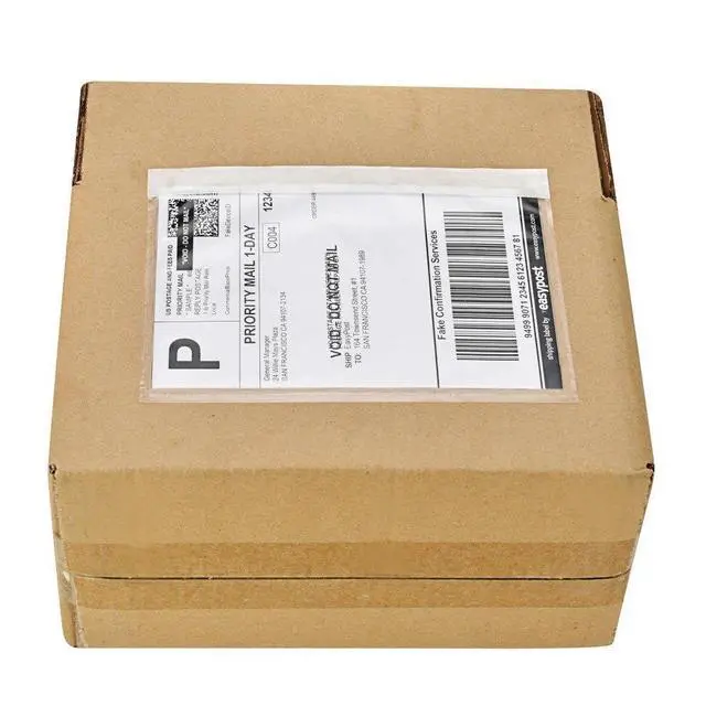 Alt view image 6 of 7 - 100 Packing List Pouches 7.5x5.5 Shipping Label Enclosed Envelopes Adhesive