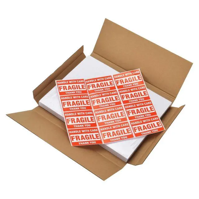 Alt view image 4 of 4 - 200 Half Sheet Shipping Labels Self Adhesive 8.5" x 5.5" Rounded 2 Per Sheet