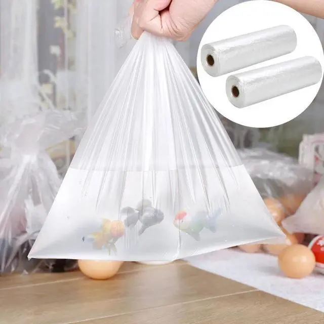 Main image of 2x 350 Bags / Roll Clear Plastic Produce Bag 12"x20'' Kitchen Food Storage Fruit