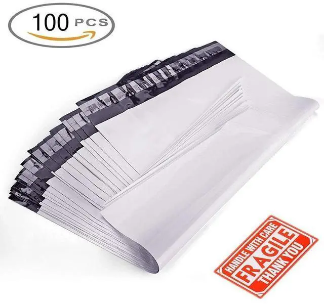 Main image of 9x12 Poly Mailers 100 Shipping Envelopes Self Seal Plastic Mailing Bags 2.5 Mil