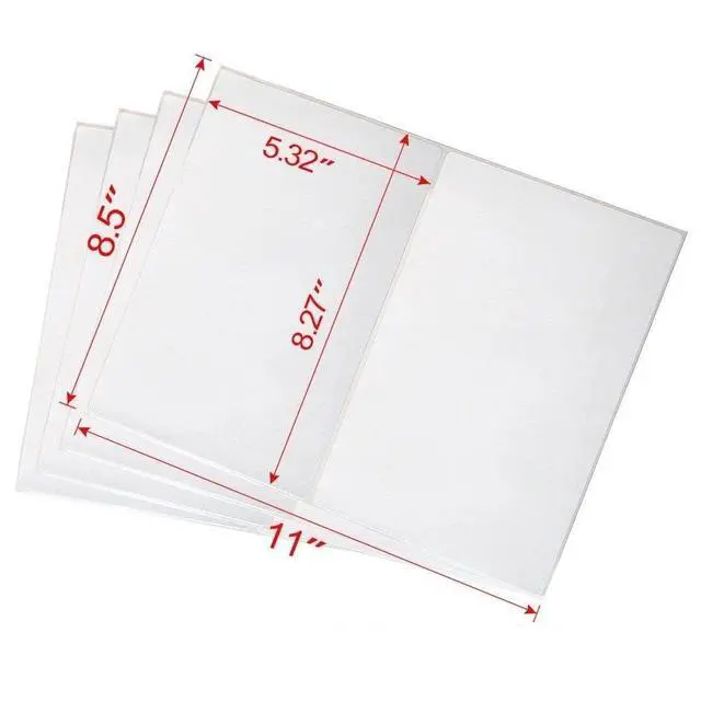 Alt view image 5 of 7 - 1000 Half Sheet Shipping Labels 2 Per Sheet 8.5x5.5 Rounded Corner Self Adhesive