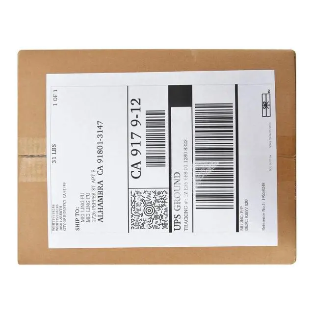 Alt view image 6 of 7 - 1000 Half Sheet Shipping Labels 2 Per Sheet 8.5x5.5 Rounded Corner Self Adhesive